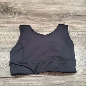 Girls Athletic Works Sports Bra Size 10 (28) Black Sports Top